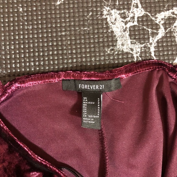 Forever 21 Velvet Slip Dress - Picture 4 of 4